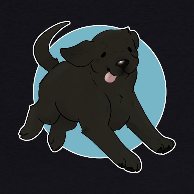 Labrador Retriever - Black by Happydog Illustration